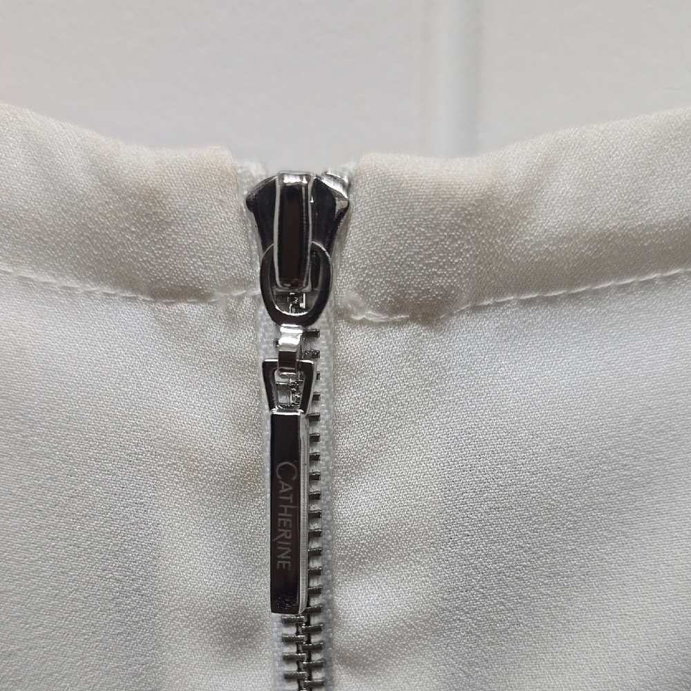 Catherine Malandrino Medium Black and White Sleeveless Blouse - Picture 8 of 9